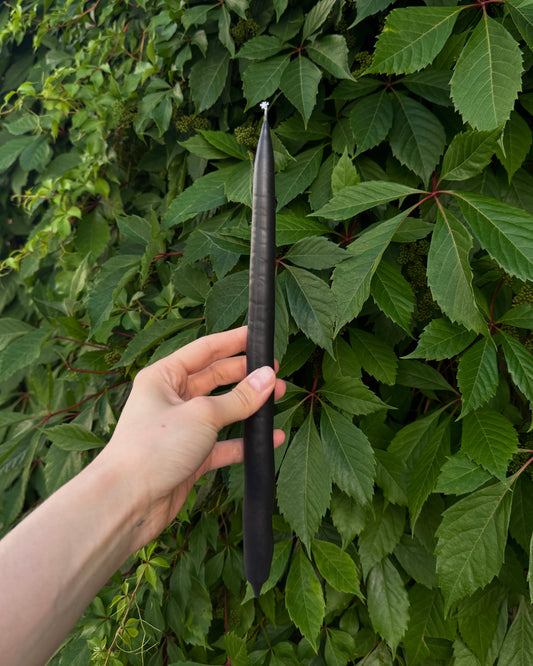 Rovná svíčka Hadaikum - Black