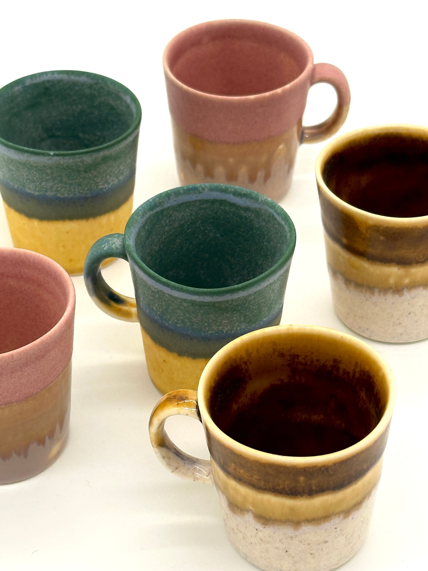 Porcelain Espresso Cup - Pink-Beige