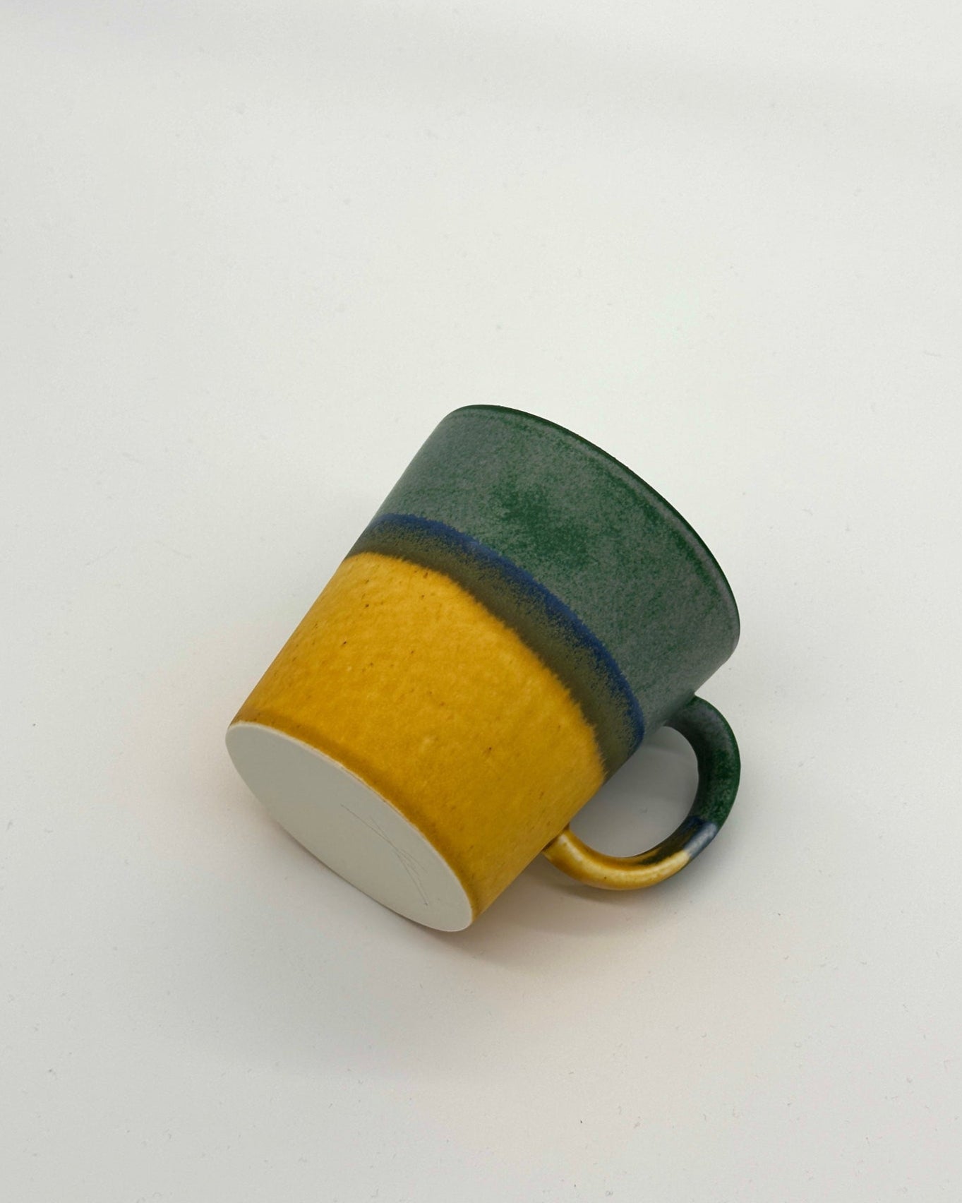 Green-Yellow Porcelain Mug 295 ml