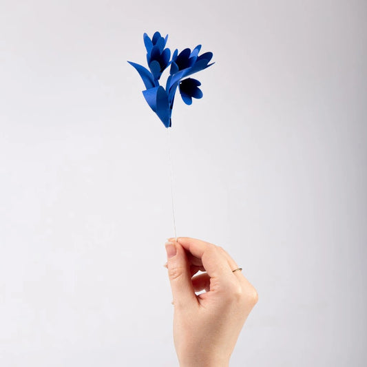 Papírové květiny Weigelie kobaltové