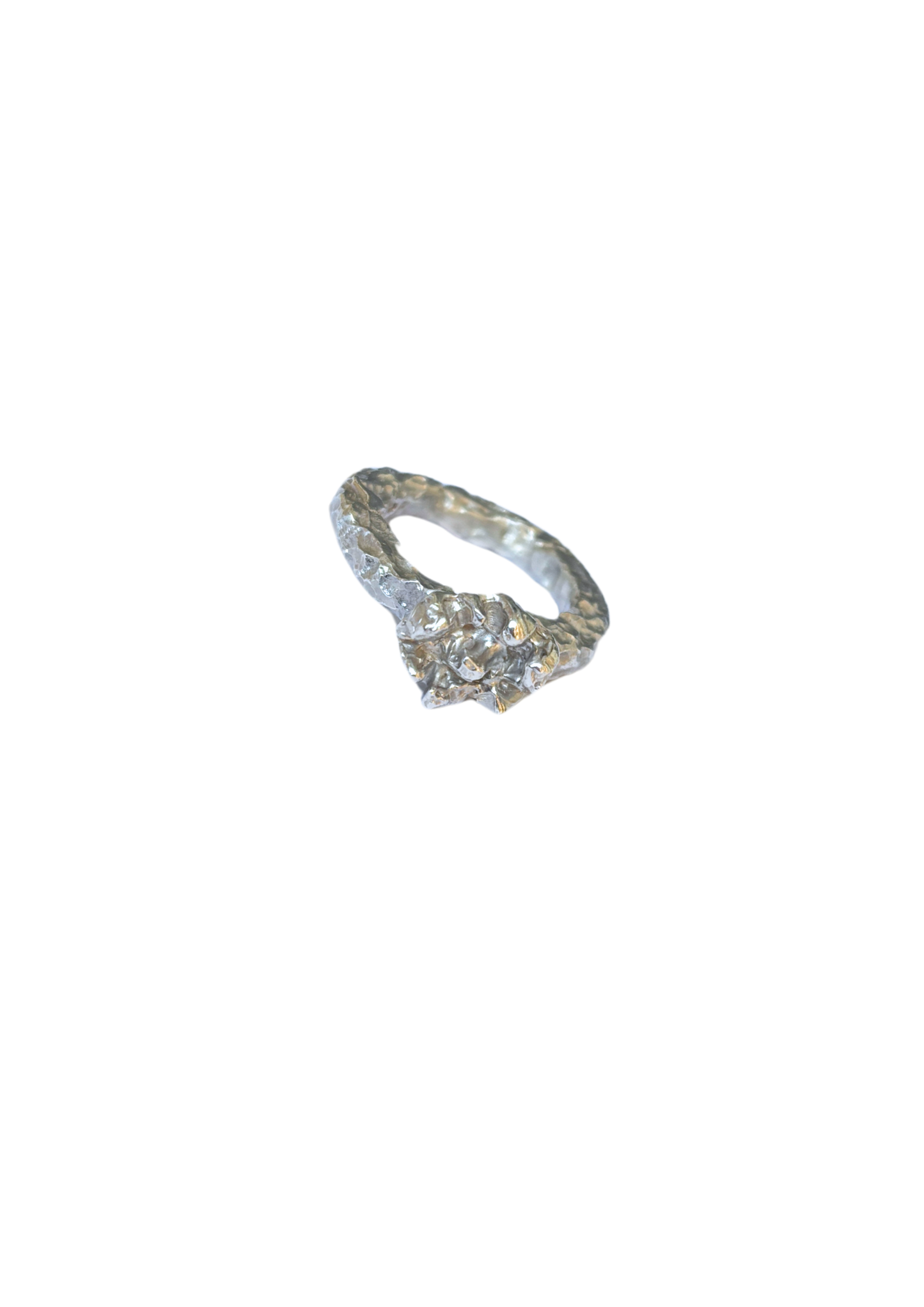 Sonnoa Stříbrný prsten #5 Chunky Textured Flower