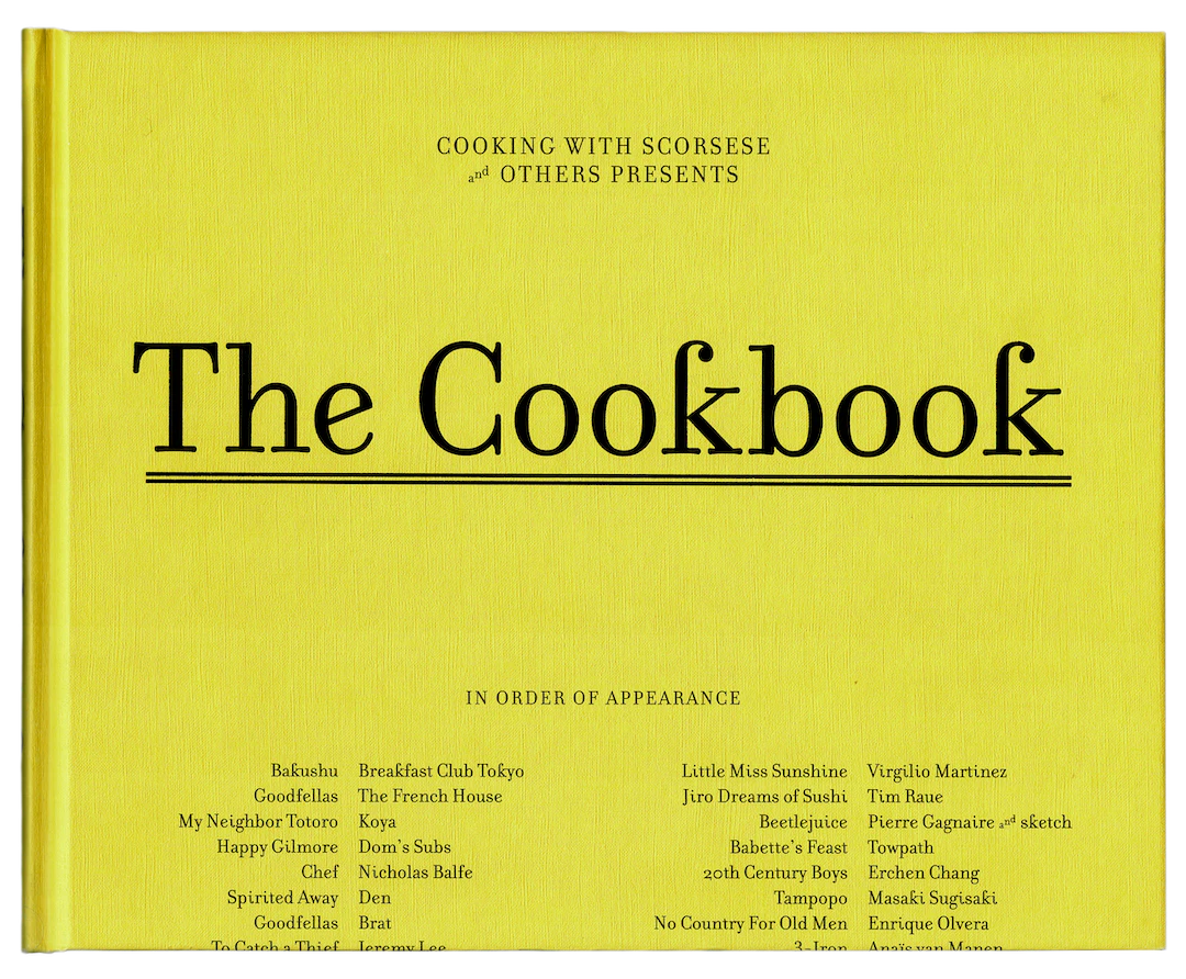 Cooking With Scorsese & Others - The Cookbook