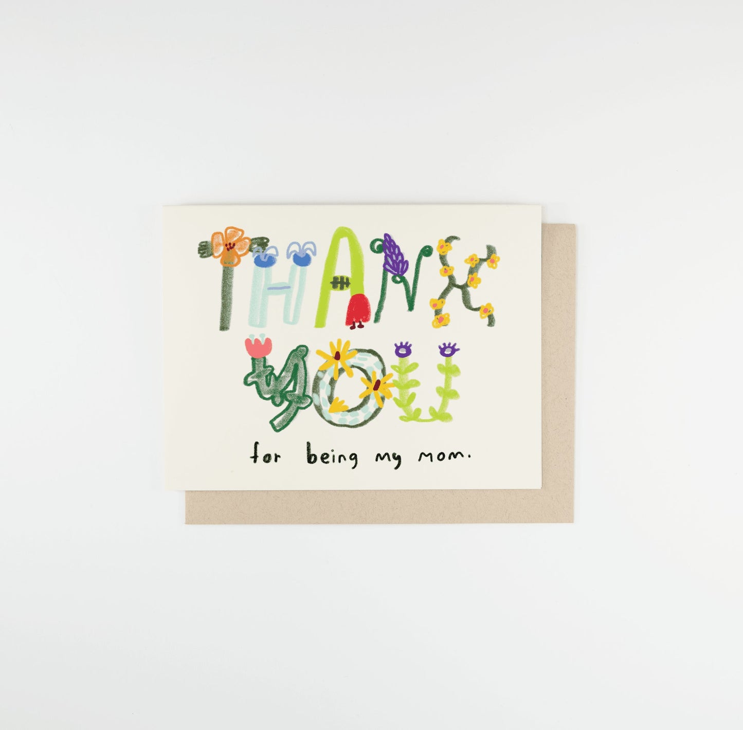 Thank You For Being My Mom Card